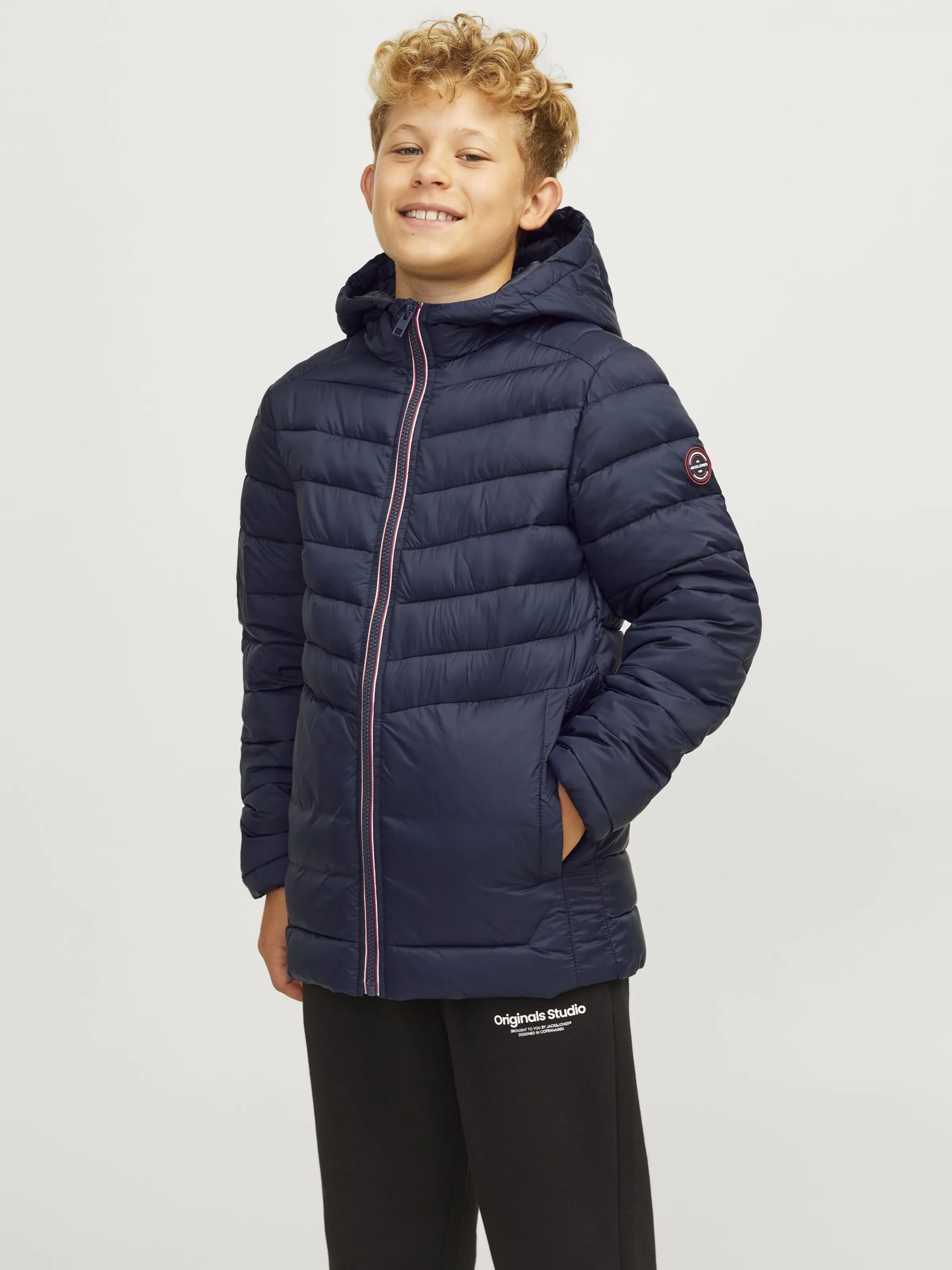 Jack & Jones Junior Winter jacket 'Sprint' in Navy