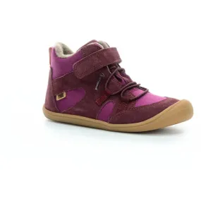 Koel4kids Beau Wool burgundy winter barefoot shoes