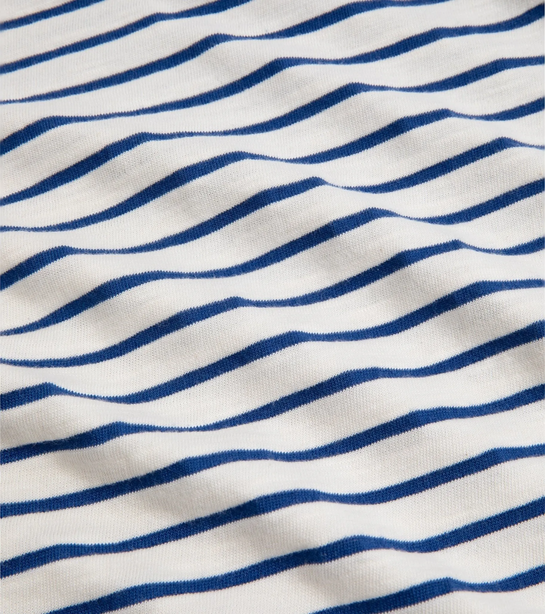 La Paz Guerreiro Cotton Mix Stripe T-Shirt: Blue