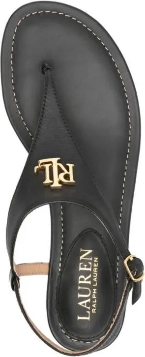 Lauren Ralph Lauren Ellington leather sandals Black