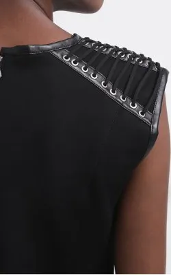 Leather Sleeveless Dress