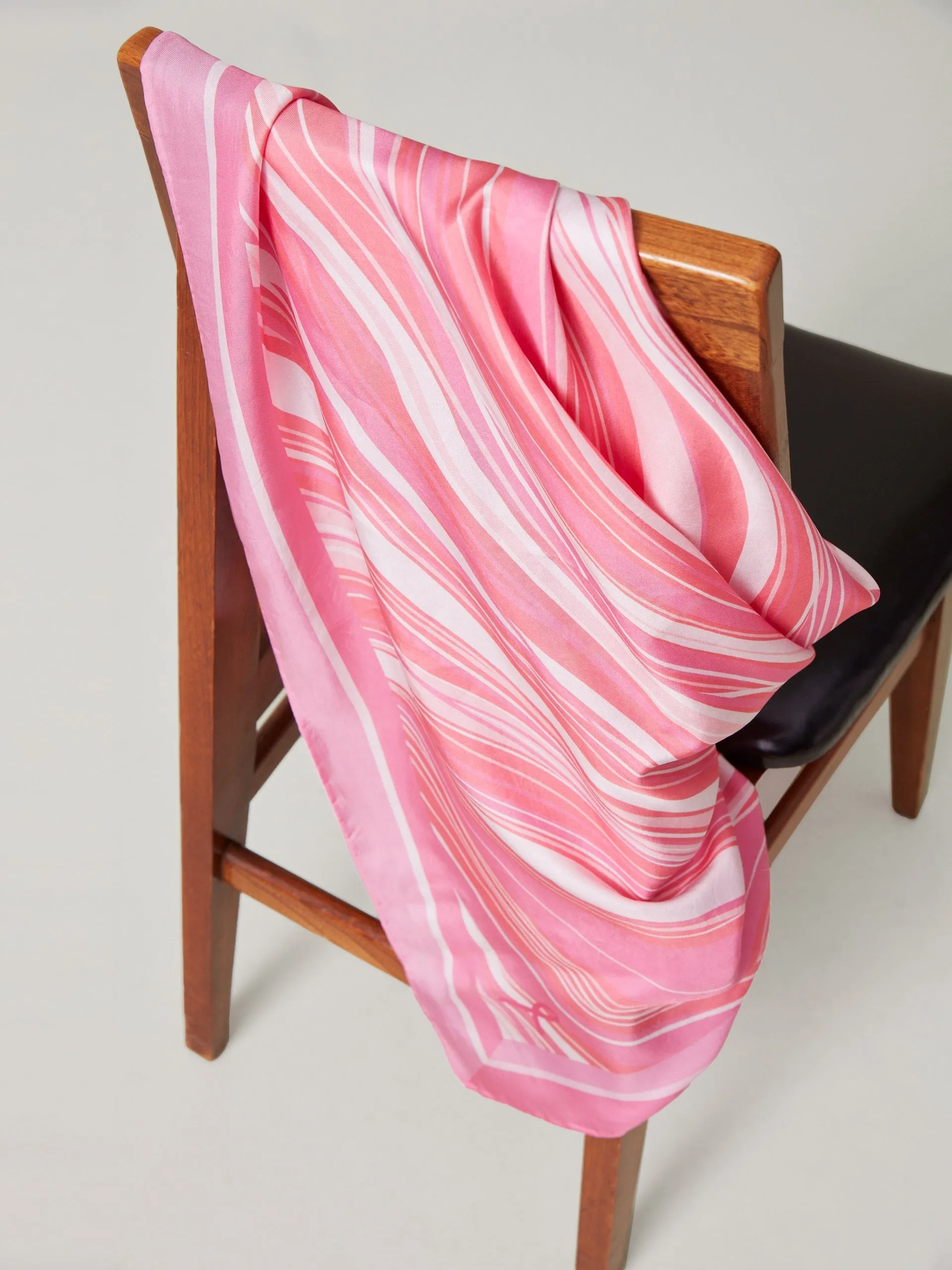 Mabel Silk Scarf in Weaver Square