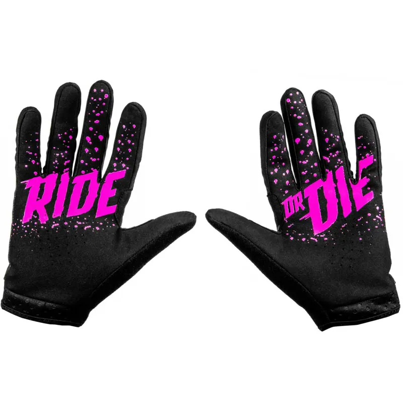 Muc-Off Bolt Rider Gloves in Black and Pink