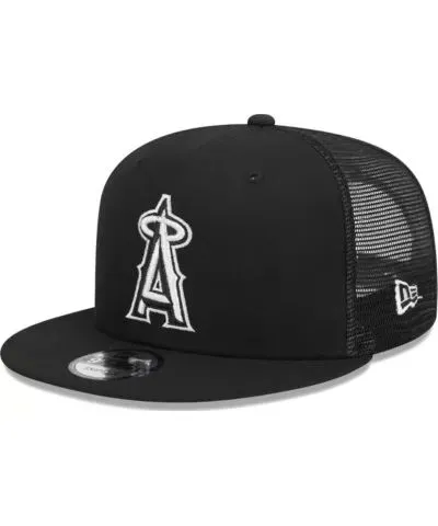 New Era Men's MLB Los Angeles Angels Trucker 9FIFTY Snapback Hat