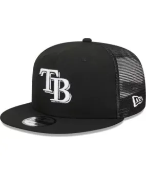 New Era Men's MLB Tampa Bay Rays Trucker 9FIFTY Snapback Hat