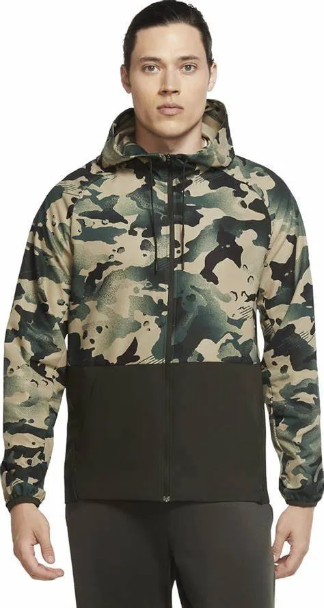 Nike Pro Flex Vent Dri Fit Men's Full Zip Camo Jacket