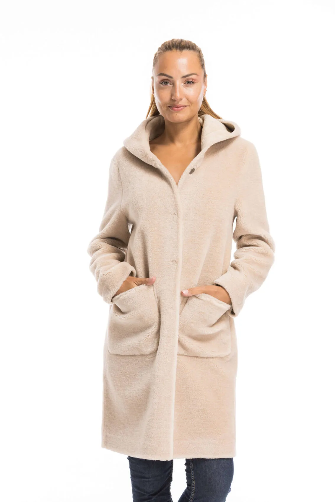 Oakwood coffee women's wool coat 63747