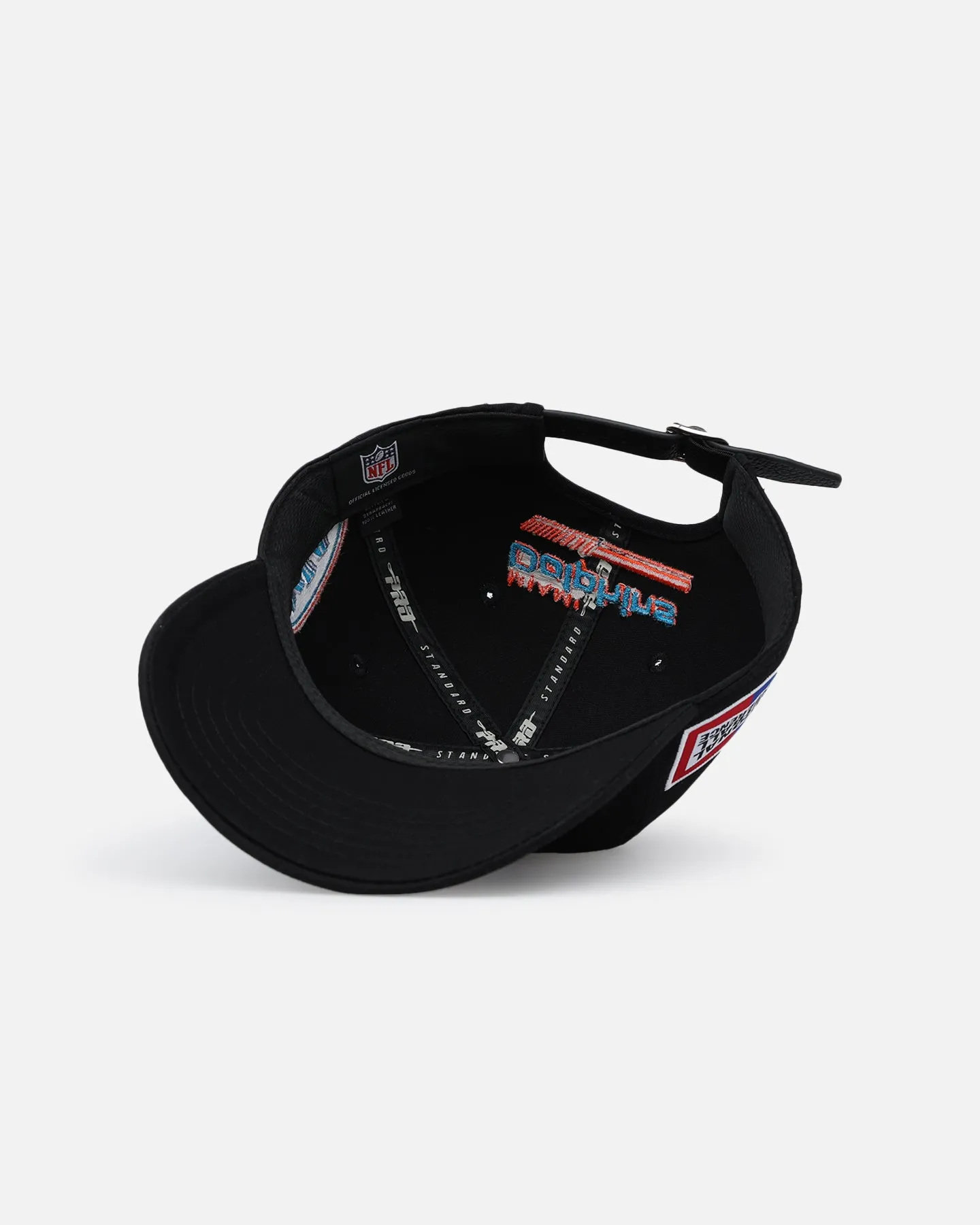 Pro Standard Miami Dolphins Fast Lane Logo Dad Hat Strapback Black