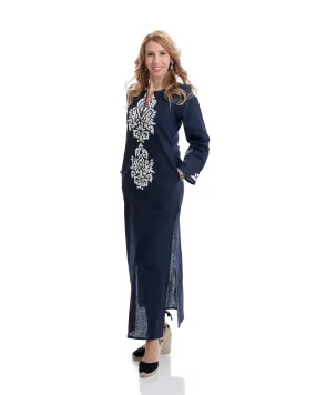 Pune Kaftan Dress (Navy)