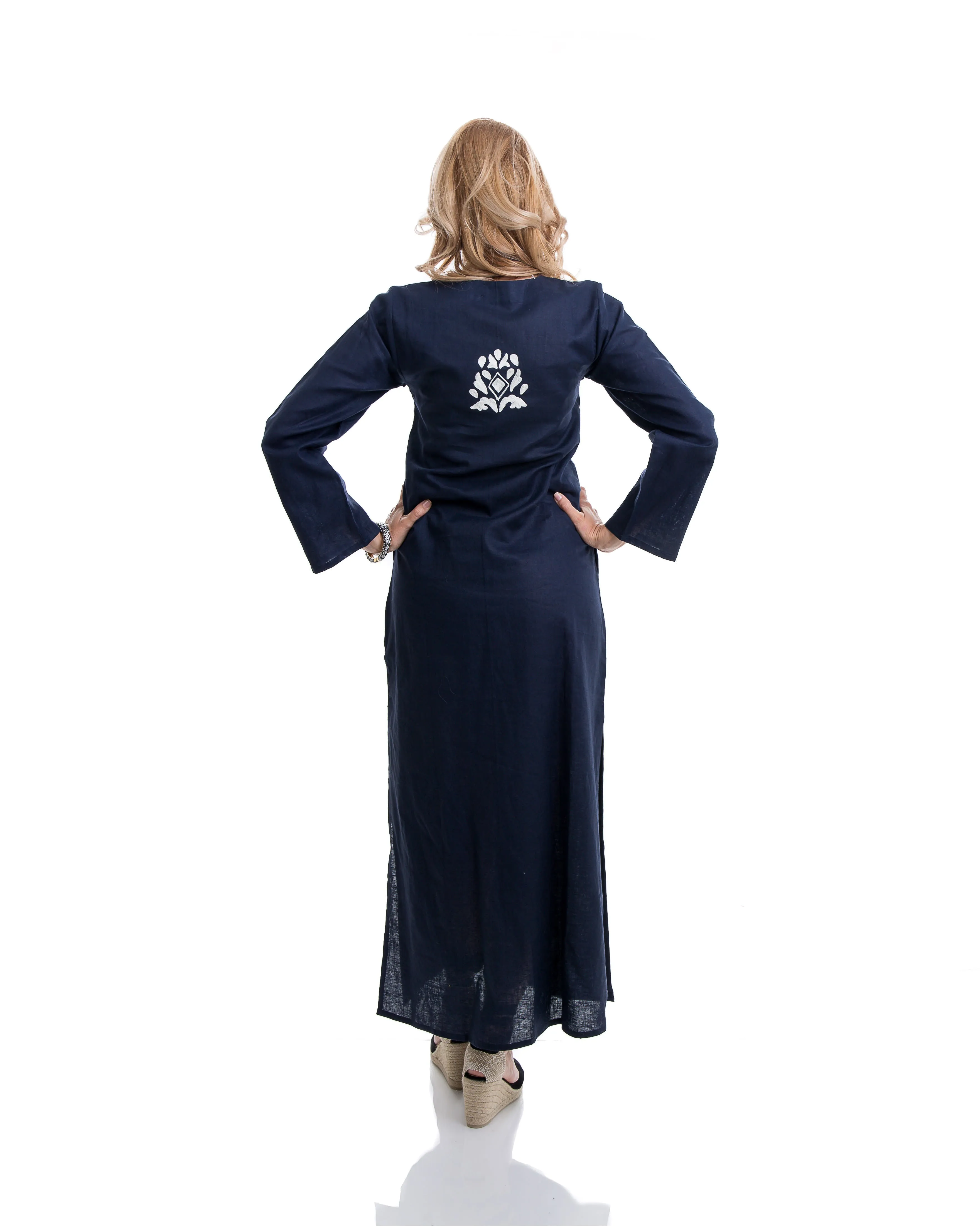 Pune Kaftan Dress (Navy)