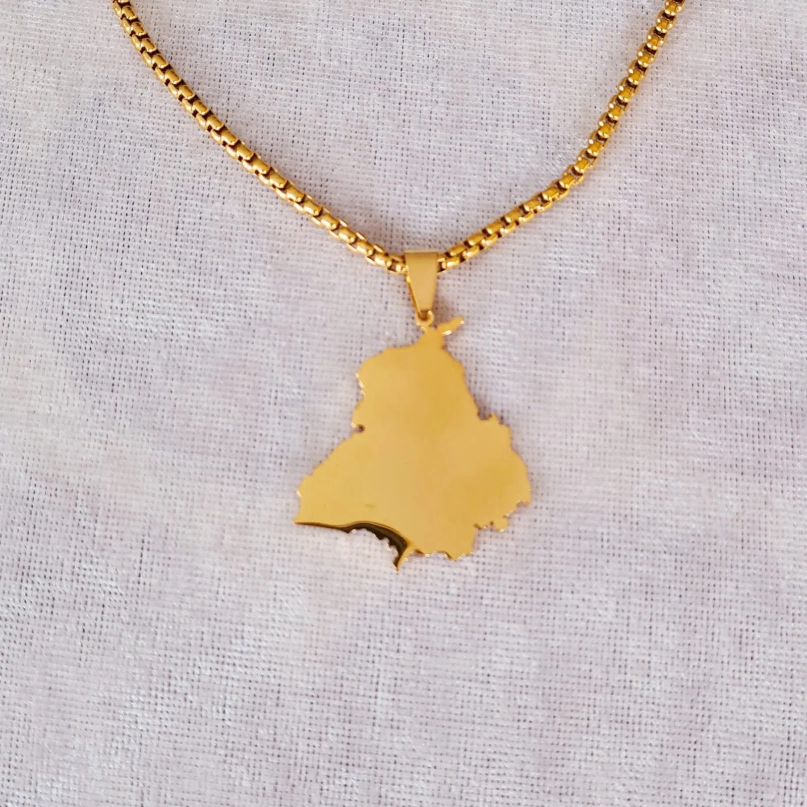 Punjab Map Necklace