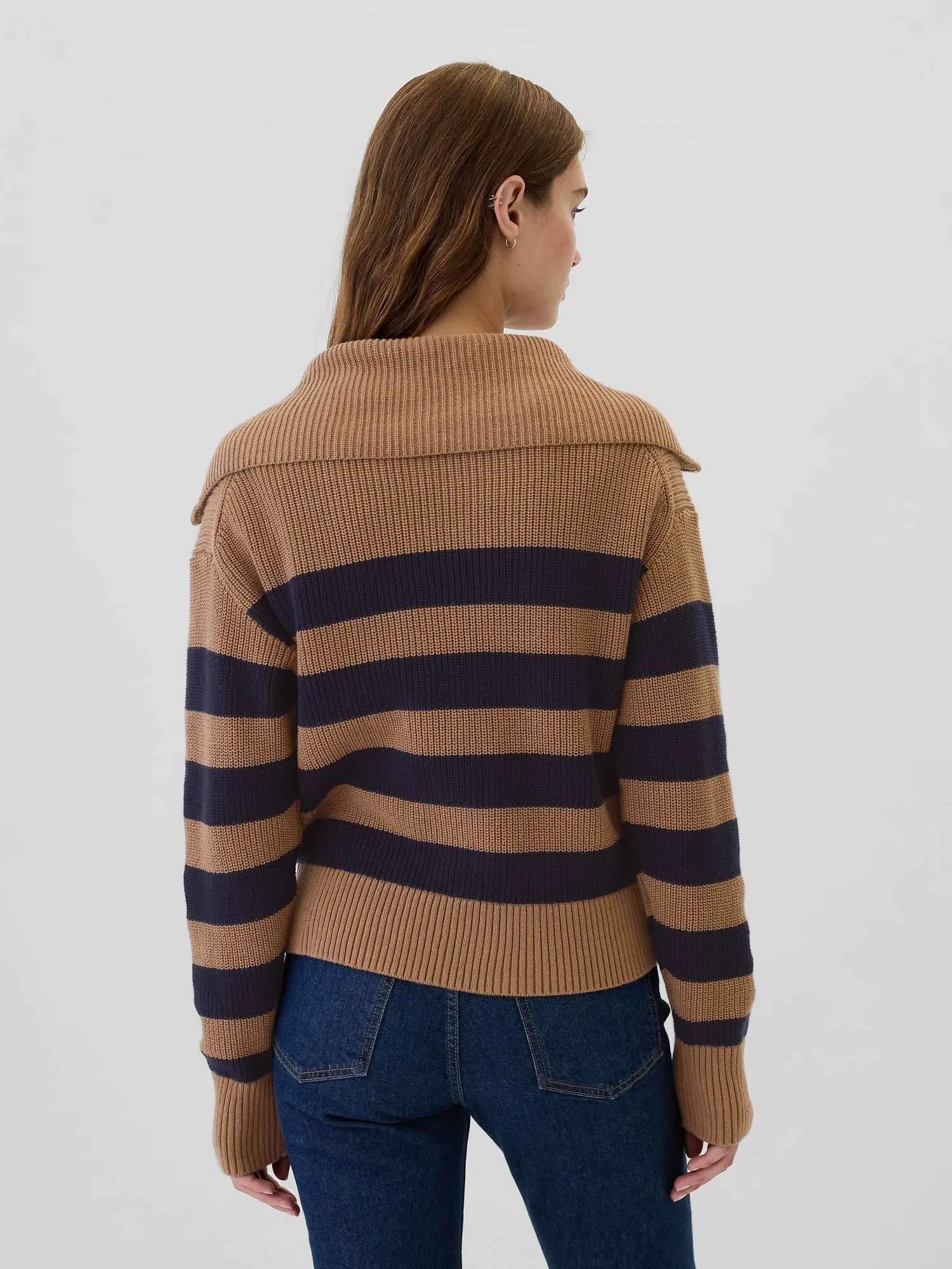 Relaxed Quarter-Zip Sweater