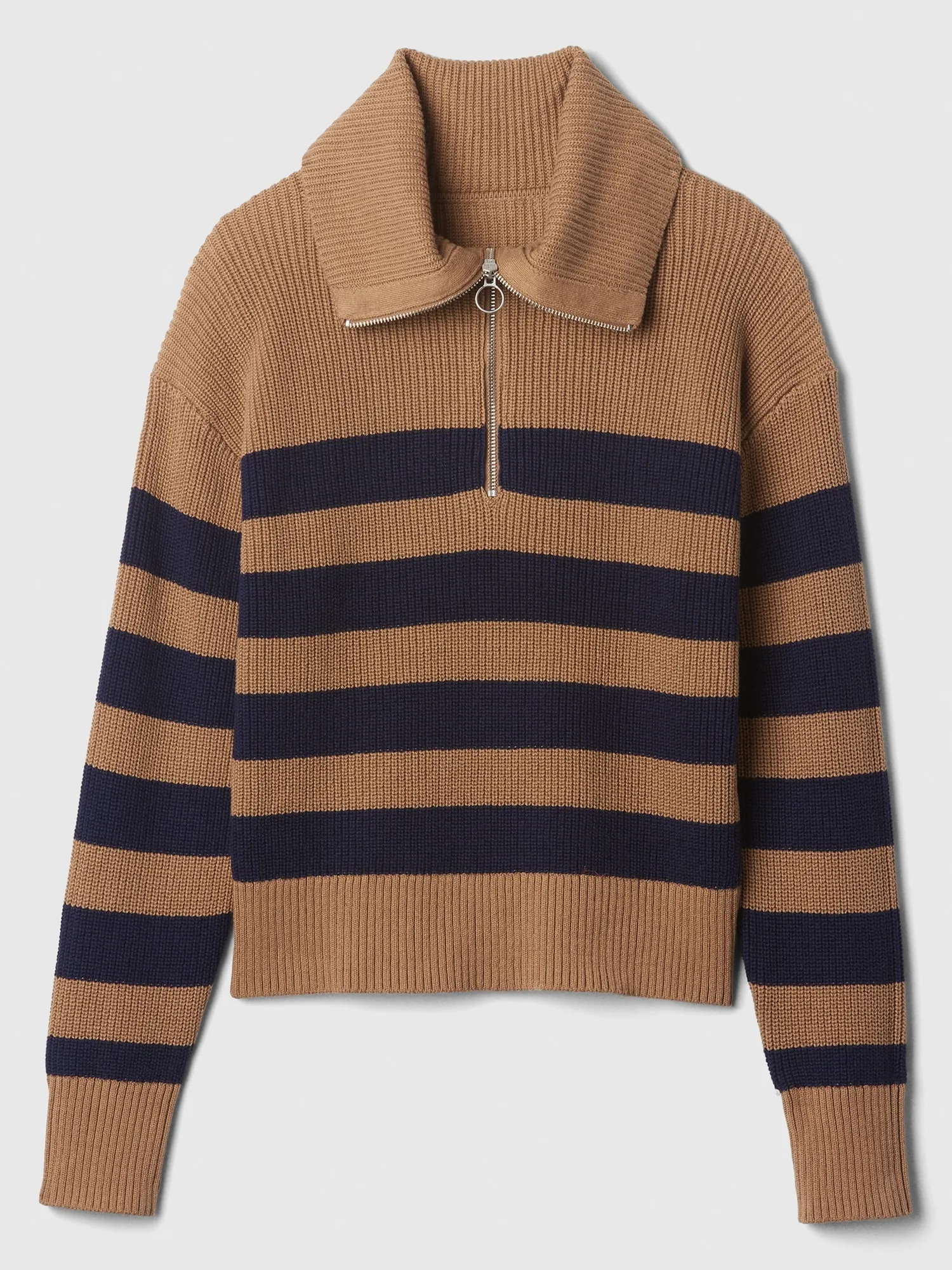 Relaxed Quarter-Zip Sweater