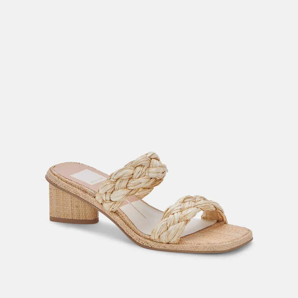 RONIN Sandals LT Natural Raffia | Natural Raffia Braided Sandals– Dolce Vita 6866100256834