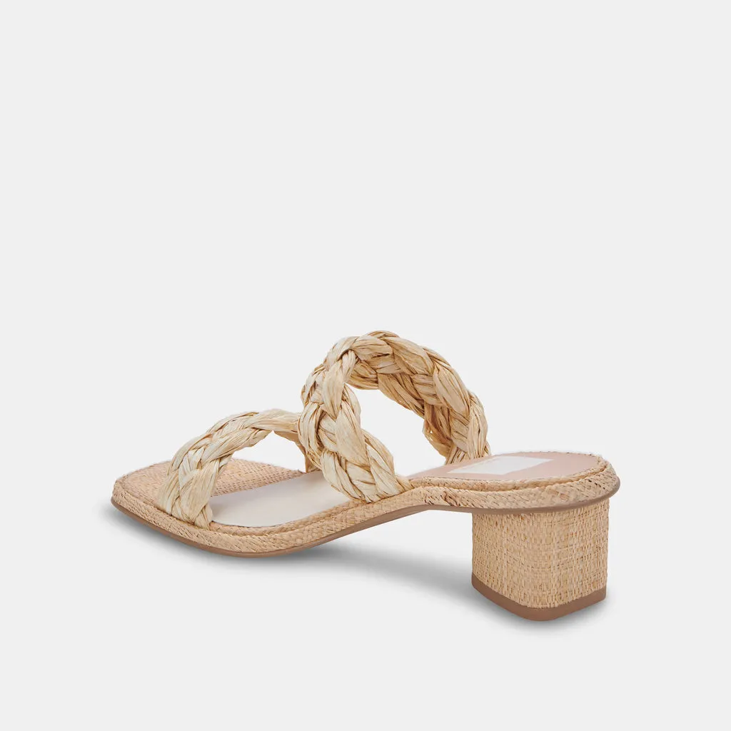 RONIN Sandals LT Natural Raffia | Natural Raffia Braided Sandals– Dolce Vita 6866100256834