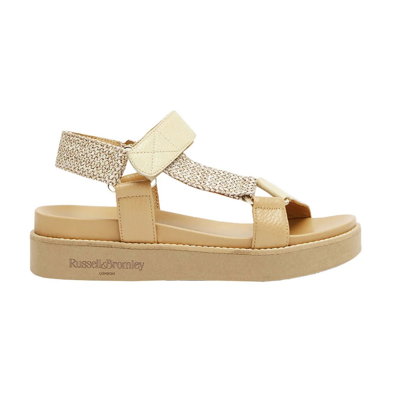 RUSSELL & BROMLEY Atlanta Flat Sandals - White