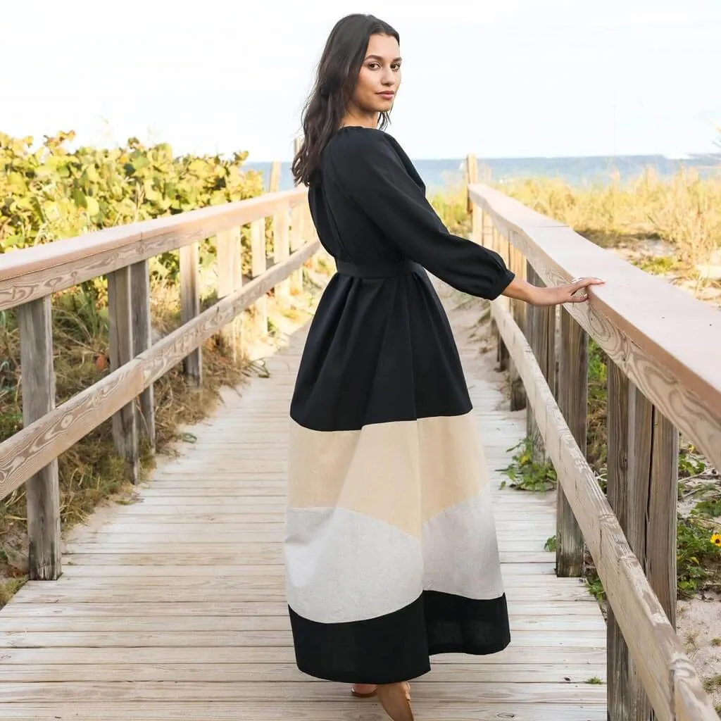 SALE - The Colorblock Maxi Dress - Multicolor