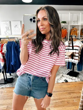 Sara Striped Classic Tee-3 Colors