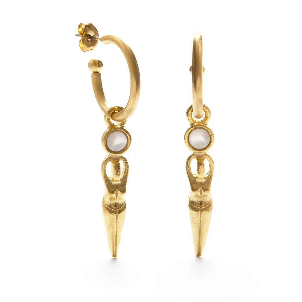 Selene de la Luna Goddess Earrings