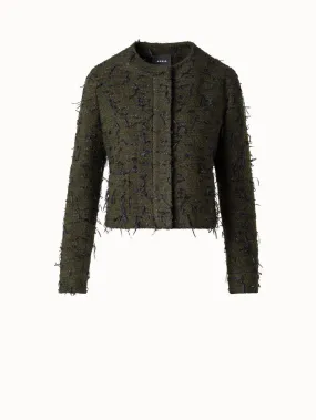 Sequined Bouclé Short Jacket