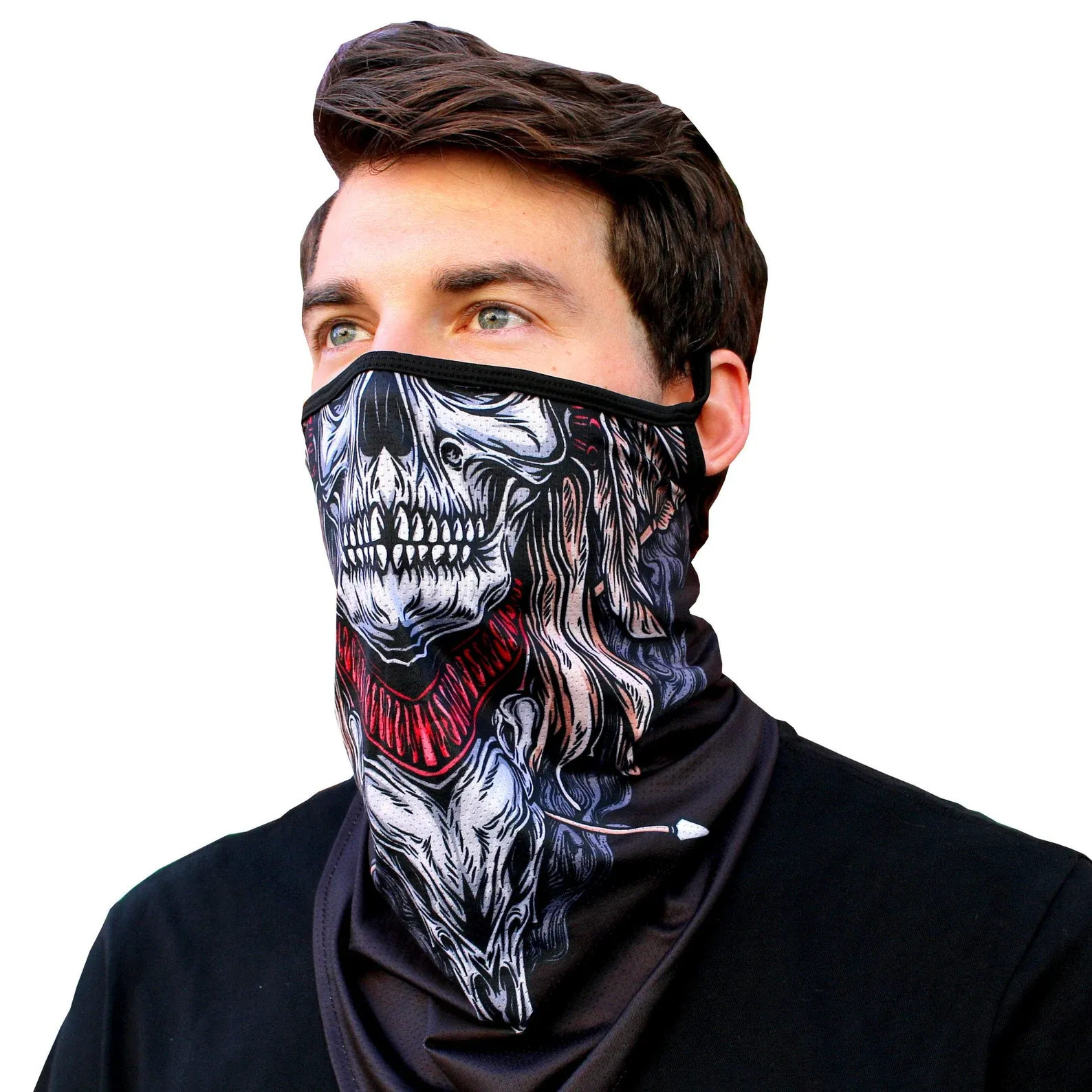 skull tube scarf