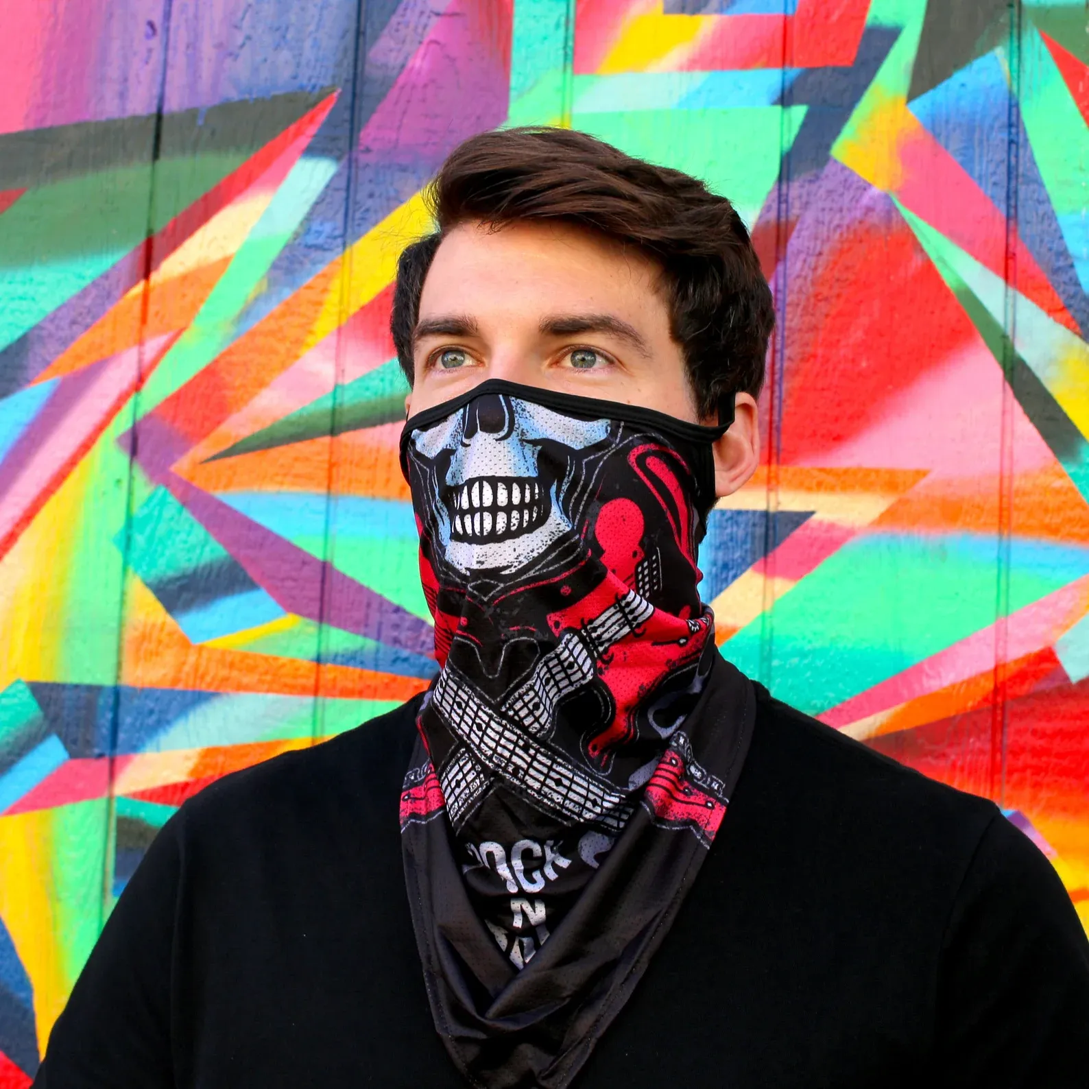 skull tube scarf