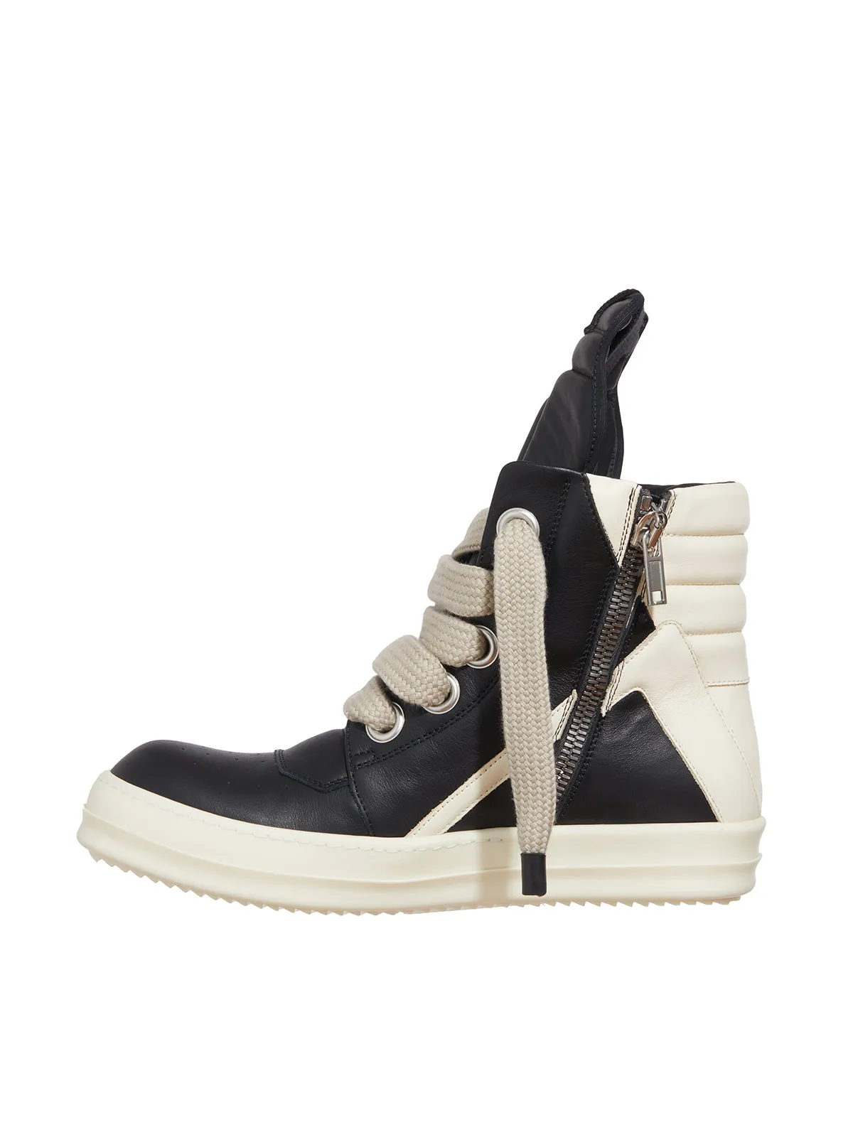 SNEAKER IN PELLE JUMBOLACED GEOBASKET