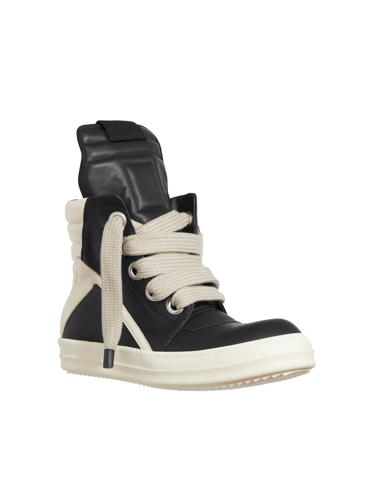 SNEAKER IN PELLE JUMBOLACED GEOBASKET