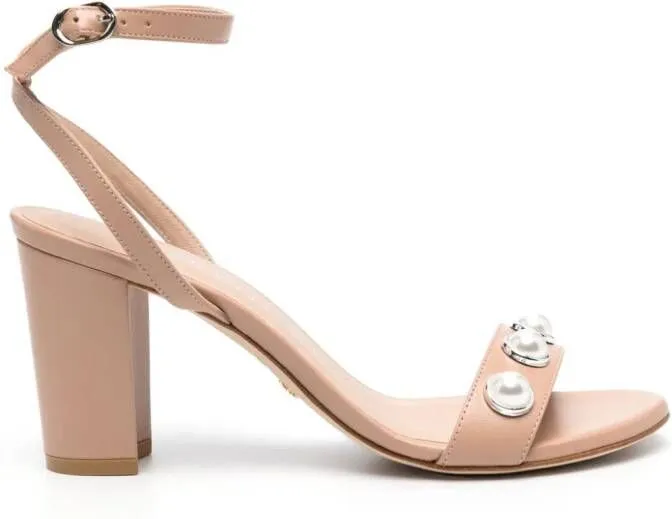 Stuart Weitzman Nearlybear Portia 80mm sandals Pink