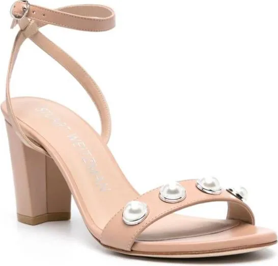 Stuart Weitzman Nearlybear Portia 80mm sandals Pink