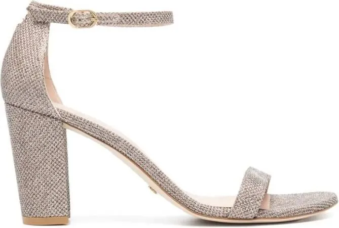 Stuart Weitzman Nearlynude 90mm sandals Gold