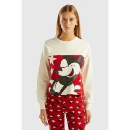 T-shirt Mickye Mouse donna Avorio