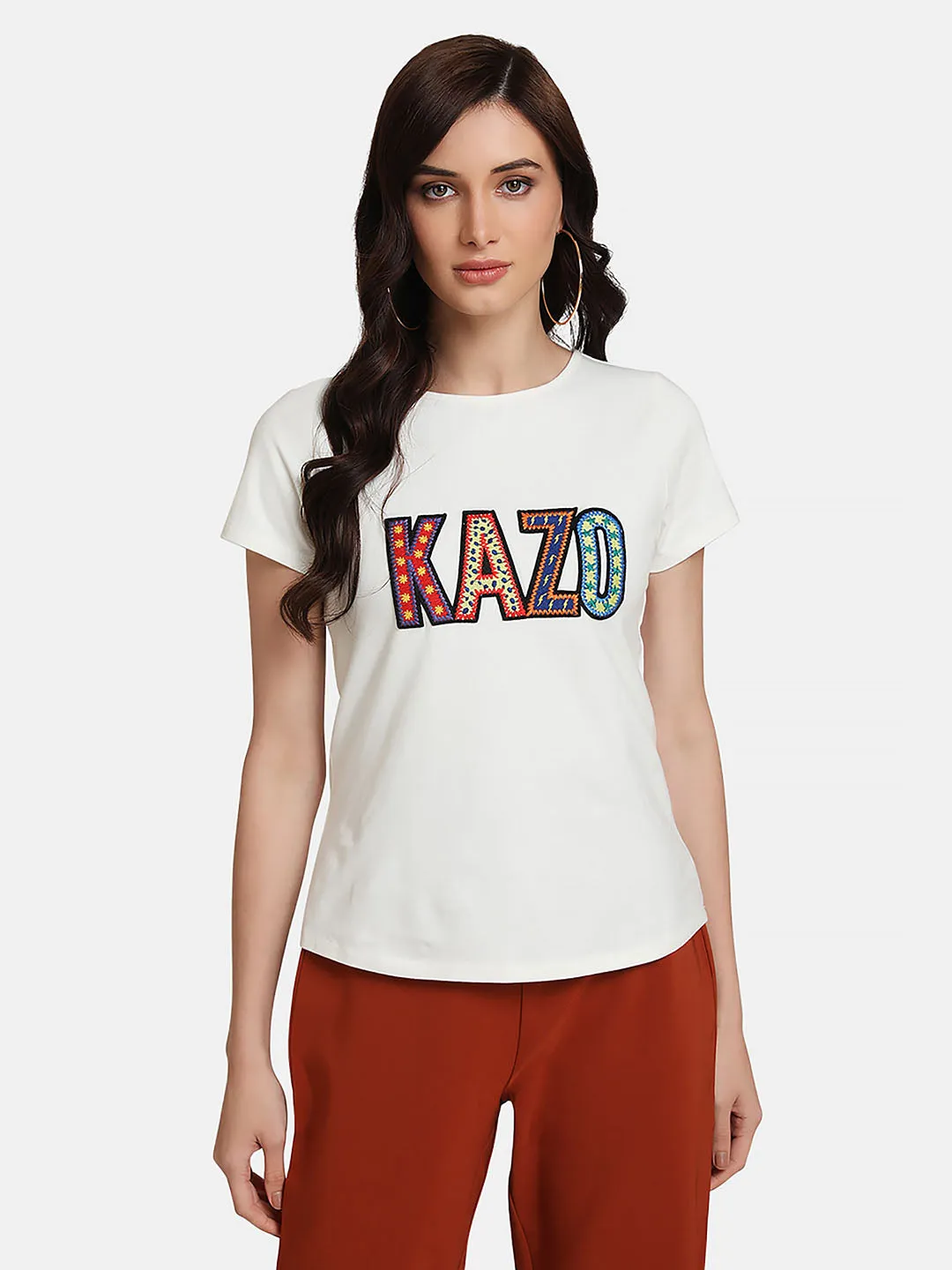 T-Shirt With Kazo Patch