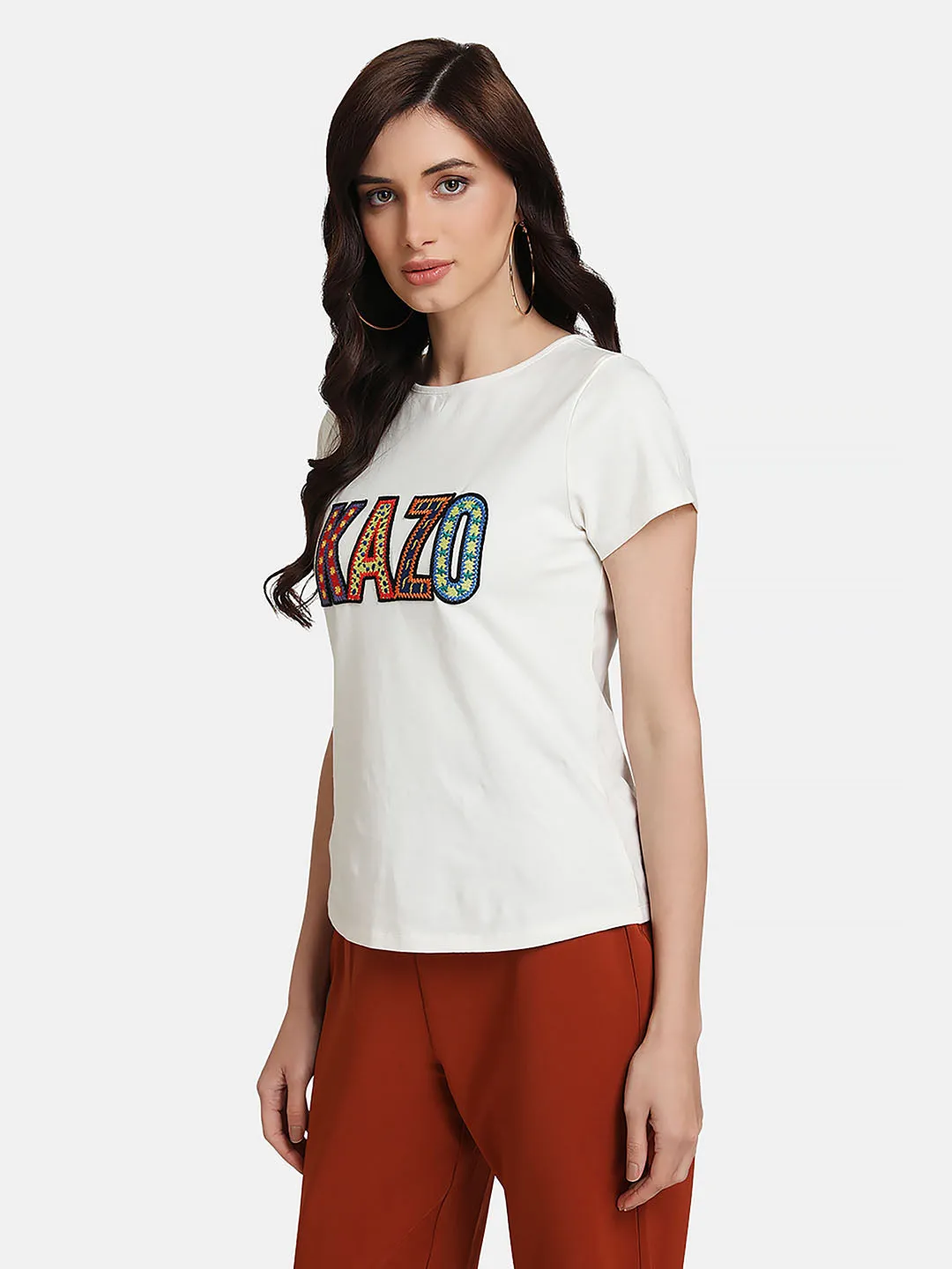 T-Shirt With Kazo Patch