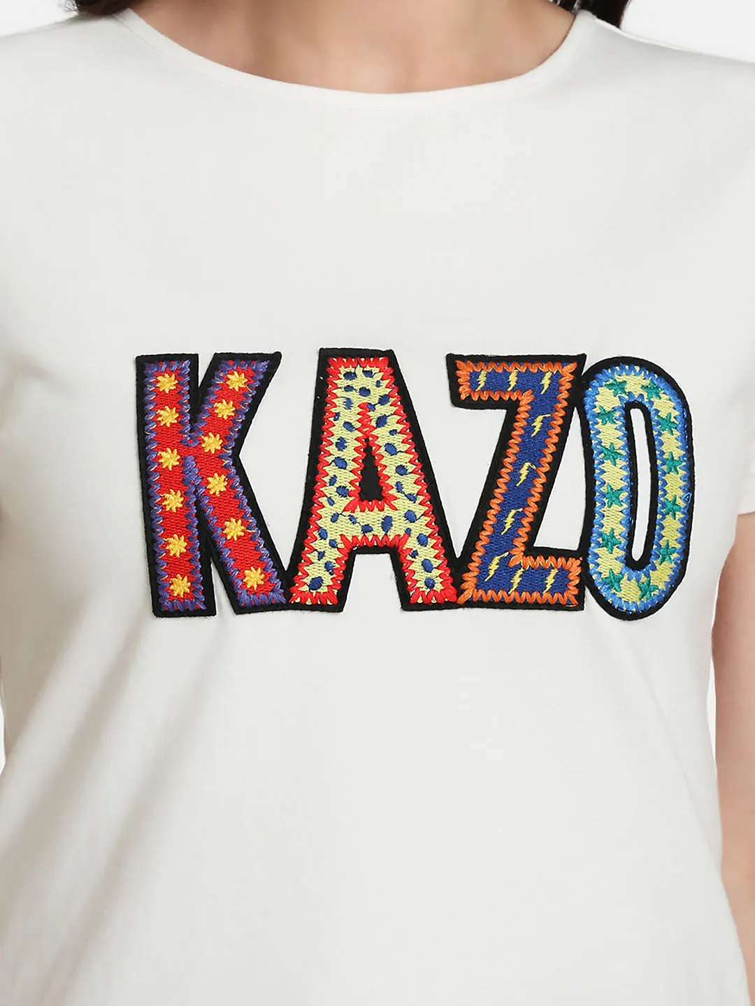 T-Shirt With Kazo Patch