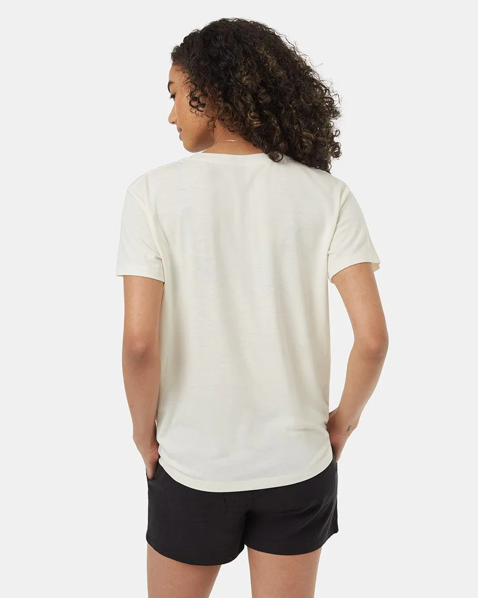 Tentree Artist Series Love Gives T-shirt In Undyed/Cypress