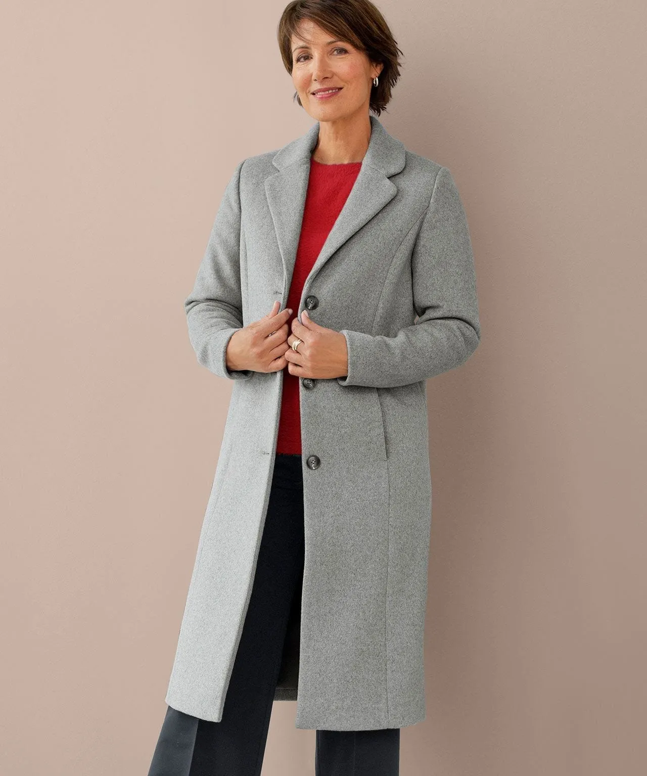 Toasty Thermal Wool Blend Thermal-lined Coat