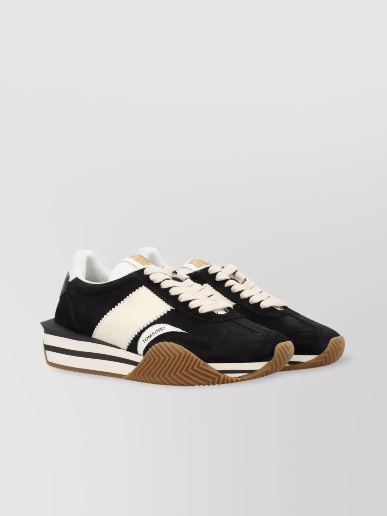 Tom Ford   Suede sneaker leather detail