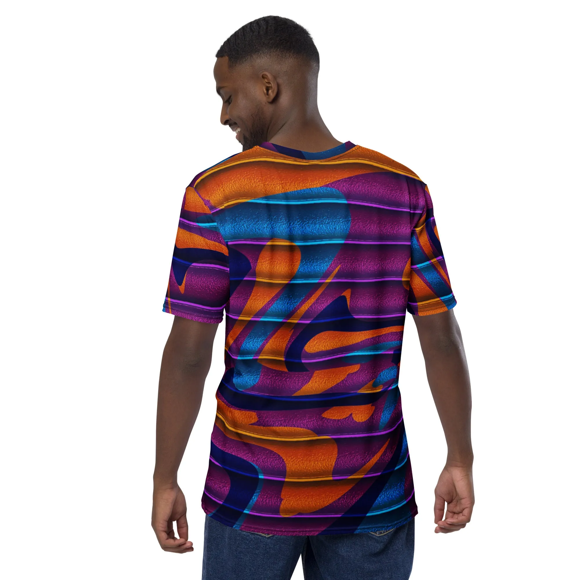 Trippy Purple 80s Tubular Abstract T-Shirt