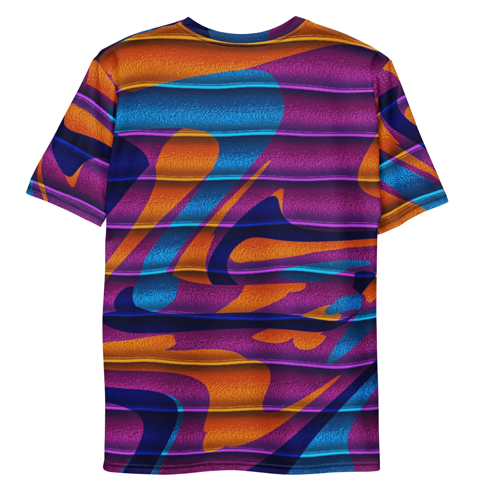 Trippy Purple 80s Tubular Abstract T-Shirt