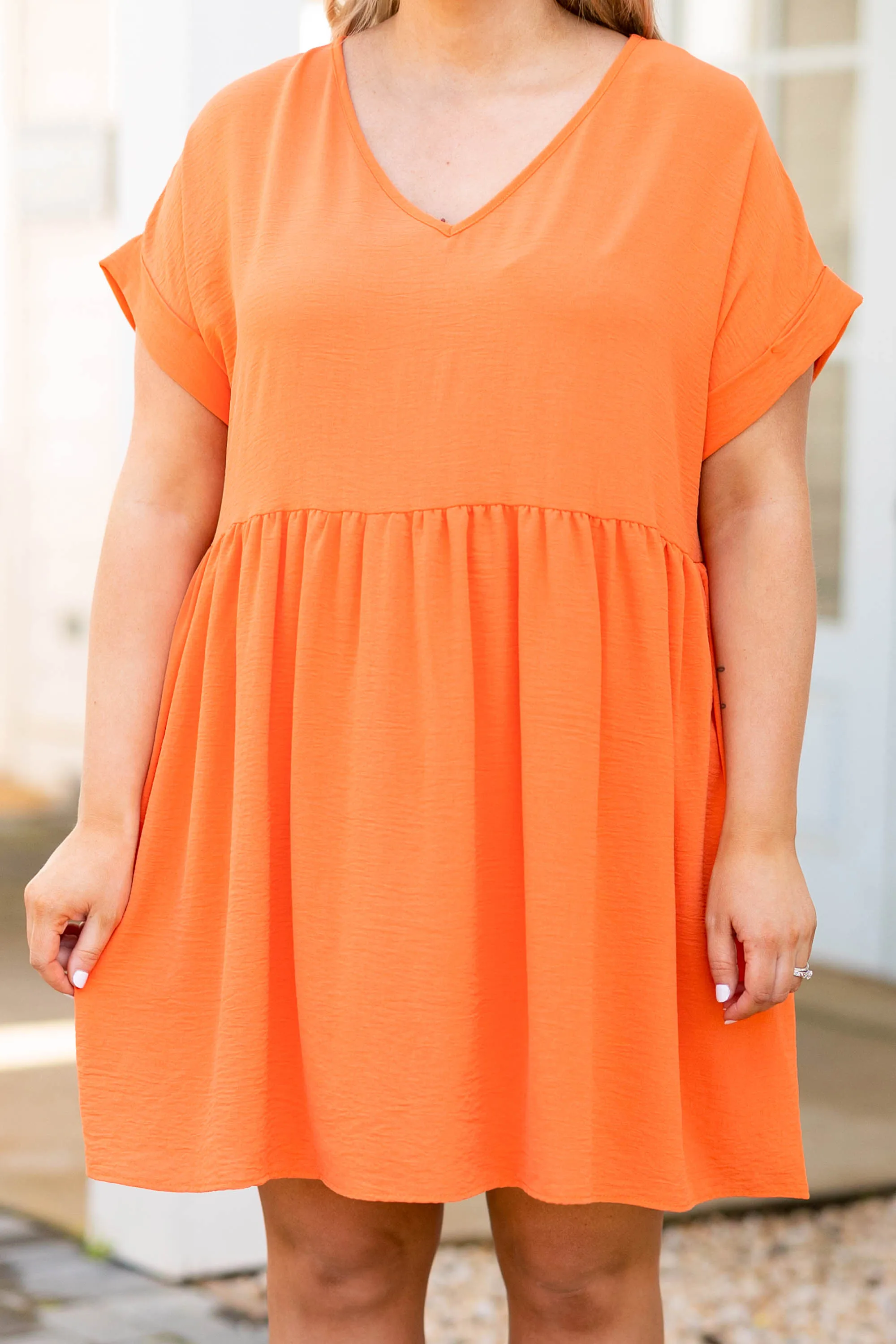 Unexpected Chance Dress, Orange