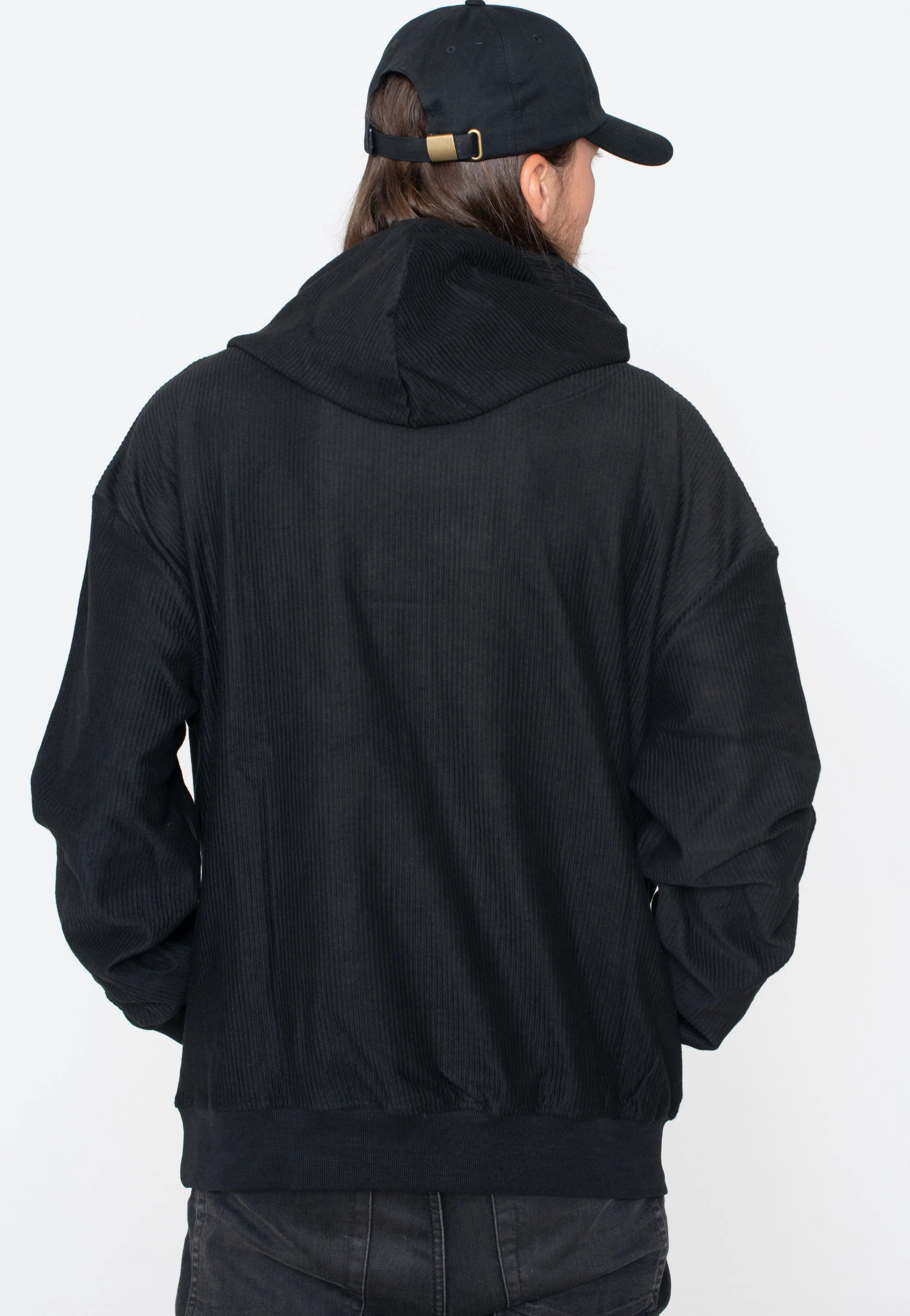 Urban Classics - Rib Terry Boxy Black - Hoodie