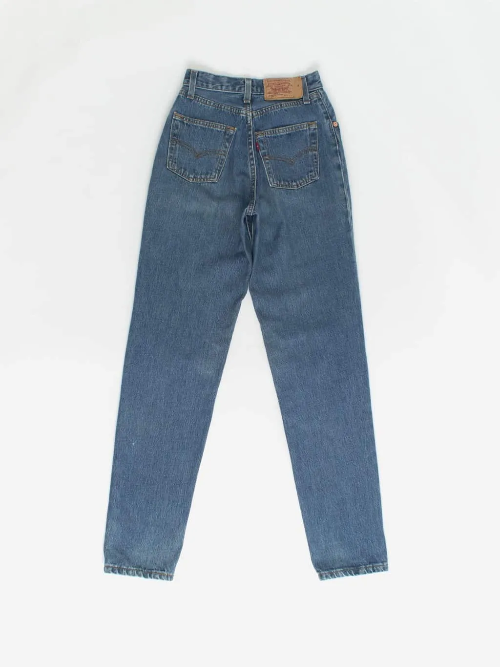 Vintage Levis 901 jeans 24 X 31 blue mid wash UK made 90s