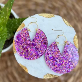 Viv - Jasmine Glitter - Acrylic Earrings