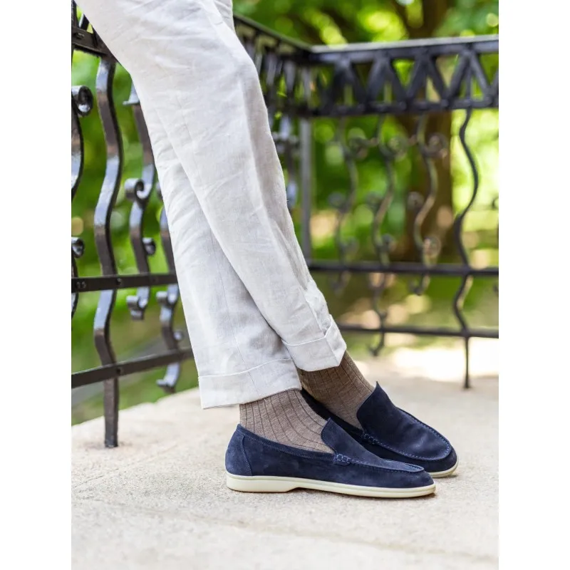 Yanko Traveler loafers navy suede