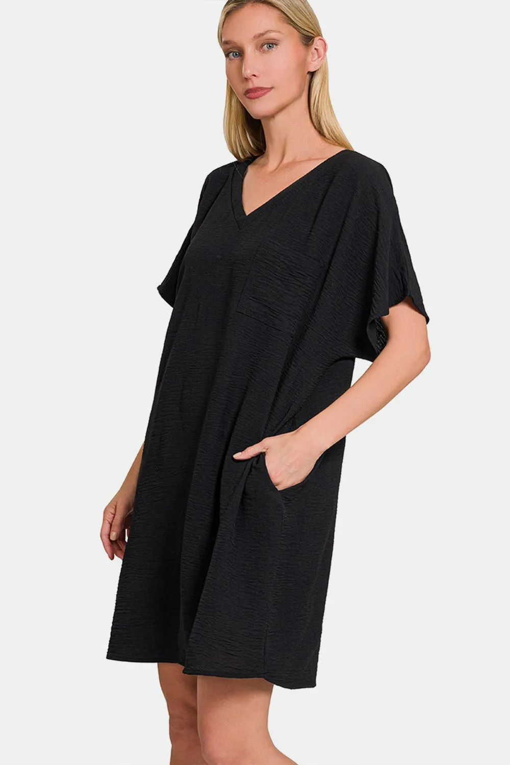 Zenana T-Shirt Dress with Pockets